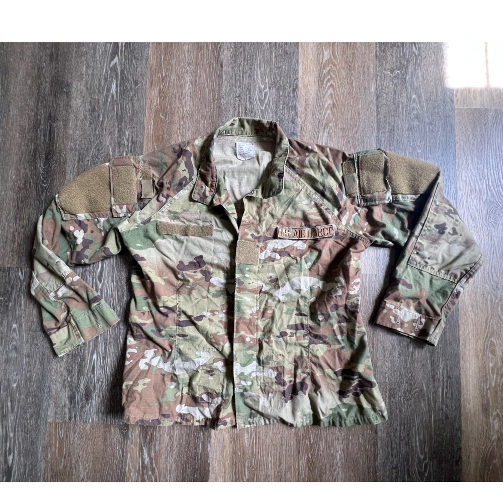 Military OCP Camouflage Shirt Mens 39 Short Multicam US Air Force Tactical Coat